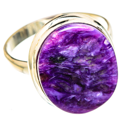 Charoite Rings handcrafted by Ana Silver Co - RING123199 - Photo 2