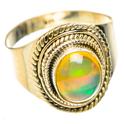 Ethiopian Opal Rings handcrafted by Ana Silver Co - RING123202 - Photo 2