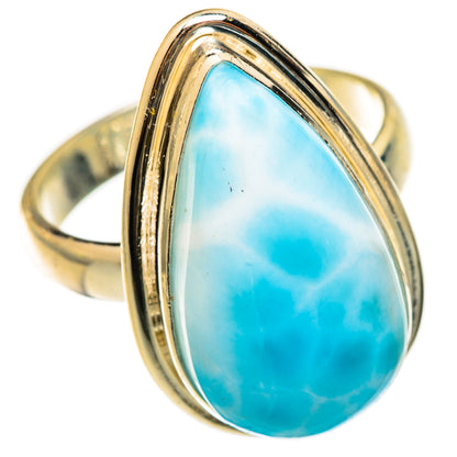 Larimar Rings handcrafted by Ana Silver Co - RING123208 - Photo 2
