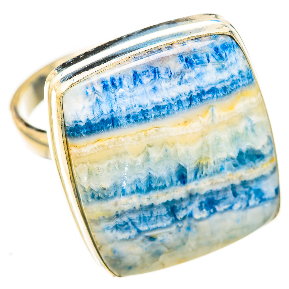 Blue Scheelite Rings handcrafted by Ana Silver Co - RING123220 - Photo 2