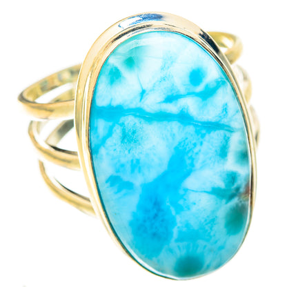 Larimar Rings handcrafted by Ana Silver Co - RING123225 - Photo 2