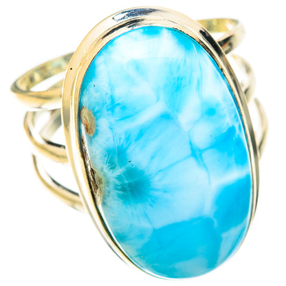 Larimar Rings handcrafted by Ana Silver Co - RING123263 - Photo 2