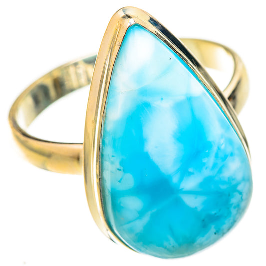 Larimar Rings handcrafted by Ana Silver Co - RING123268 - Photo 2