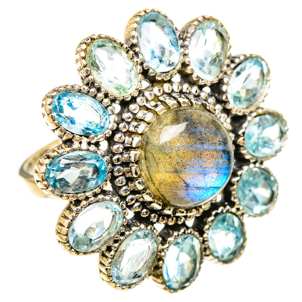 Labradorite Rings handcrafted by Ana Silver Co - RING123278 - Photo 2