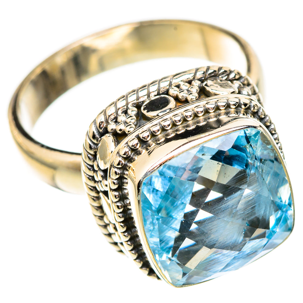Swiss Blue Topaz Rings handcrafted by Ana Silver Co - RING123287 - Photo 2