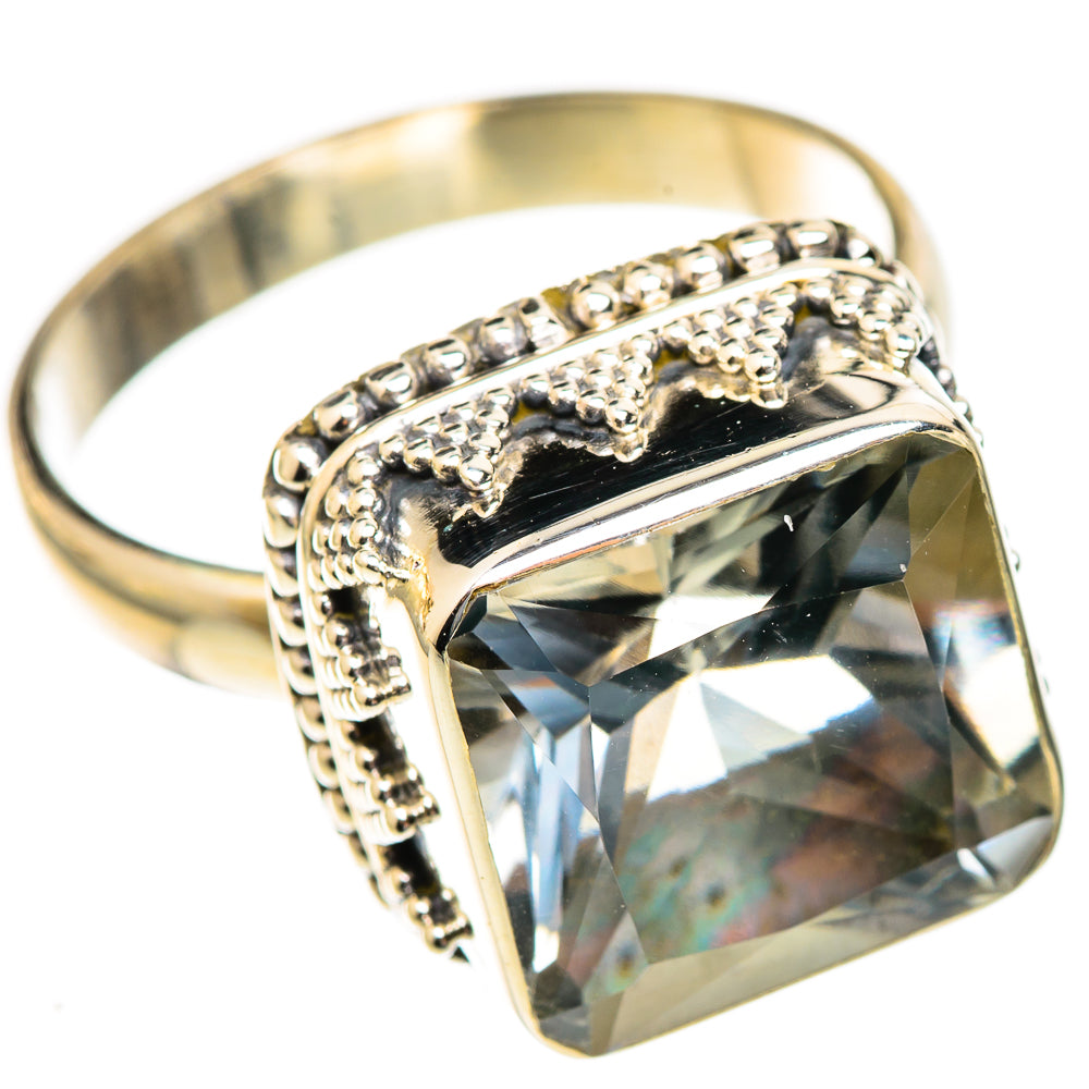 Green Amethyst Rings handcrafted by Ana Silver Co - RING123288 - Photo 2