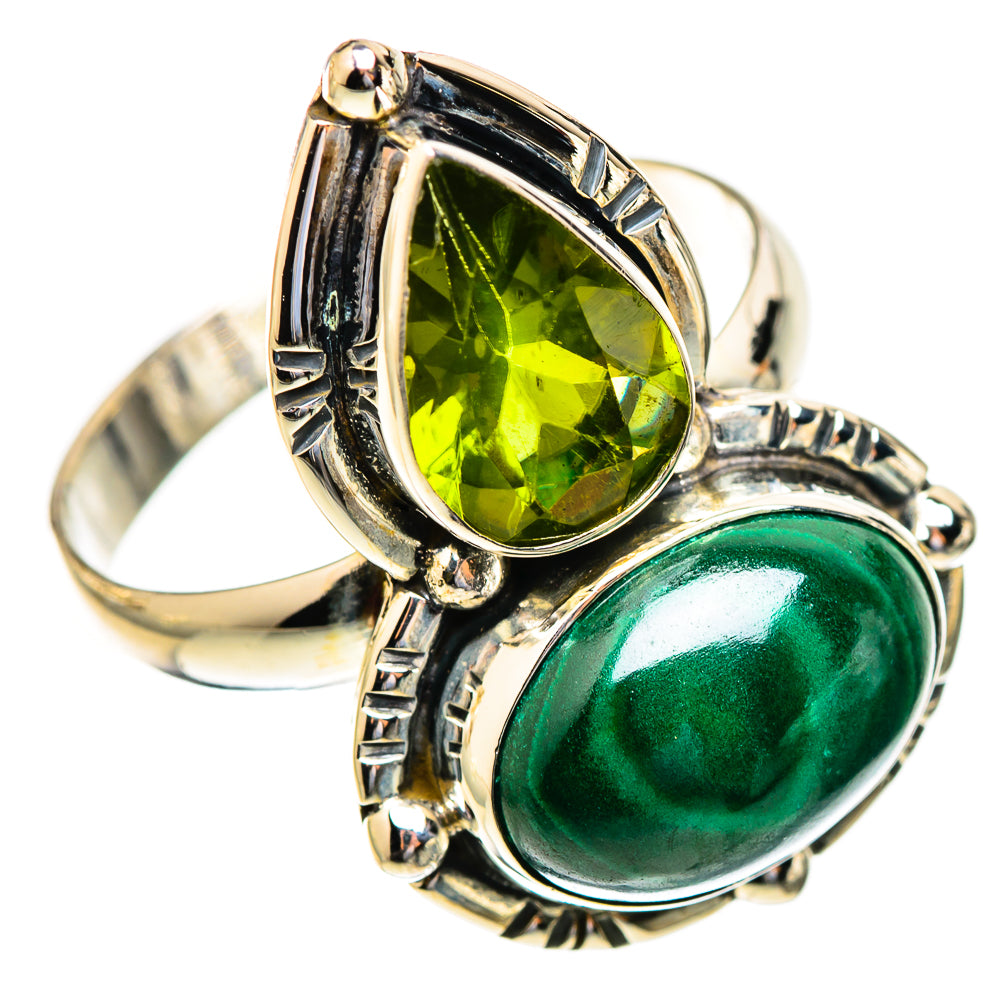 Malachite Rings handcrafted by Ana Silver Co - RING123289 - Photo 2