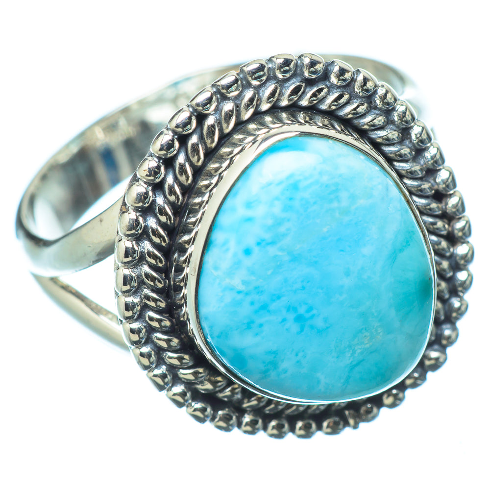 Larimar Rings handcrafted by Ana Silver Co - RING12328