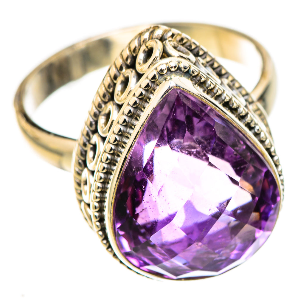 Amethyst Rings handcrafted by Ana Silver Co - RING123295 - Photo 2