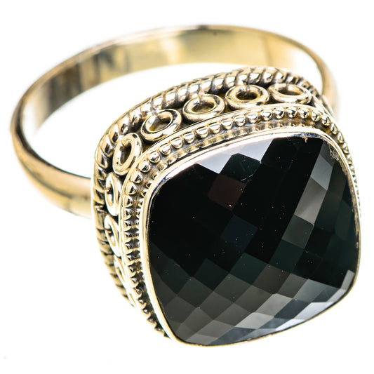 Black Onyx Rings handcrafted by Ana Silver Co - RING123298 - Photo 2