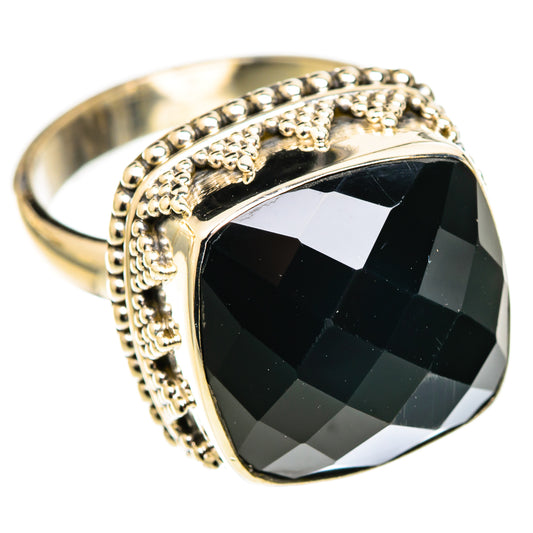 Black Onyx Rings handcrafted by Ana Silver Co - RING123299 - Photo 2
