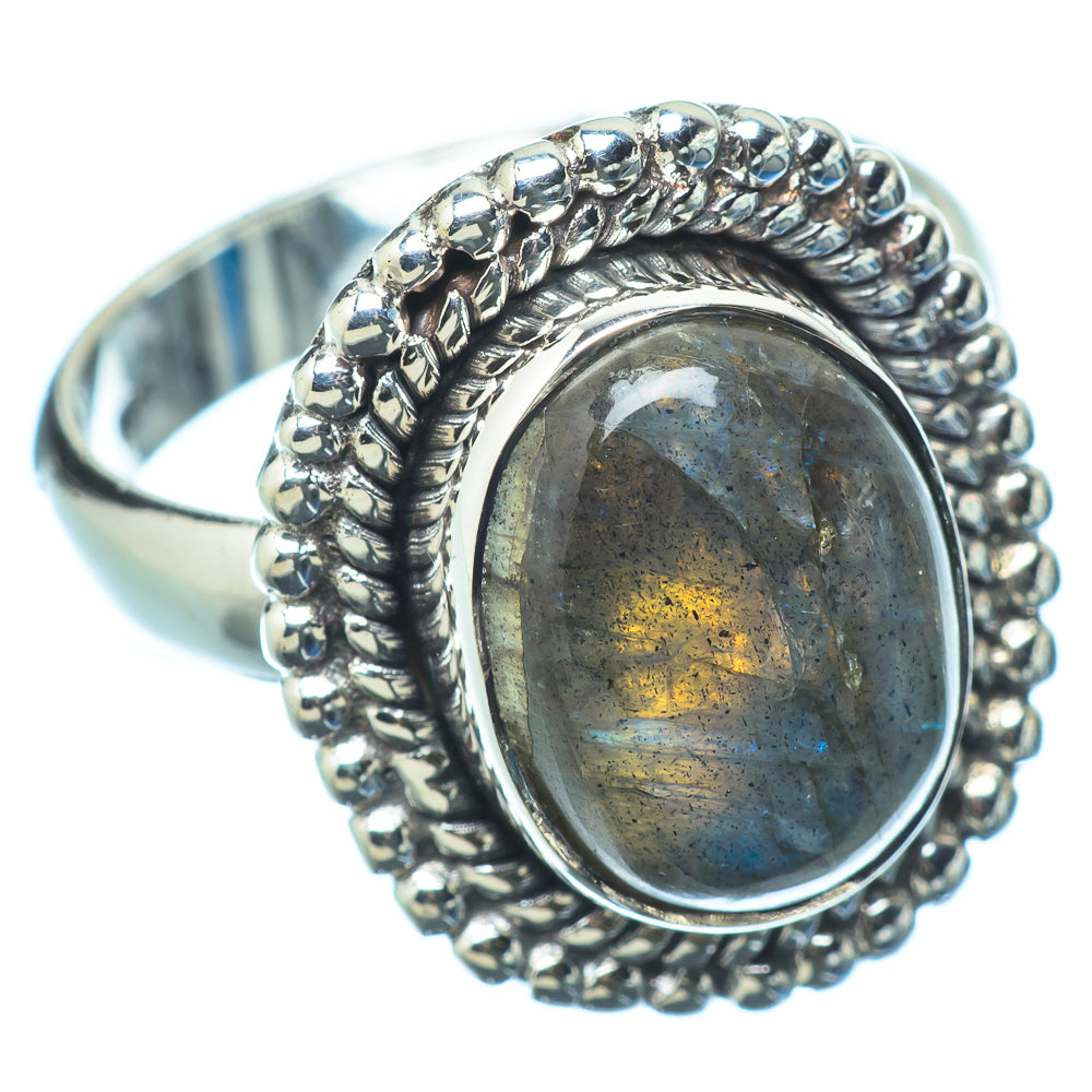 Labradorite Rings handcrafted by Ana Silver Co - RING12329