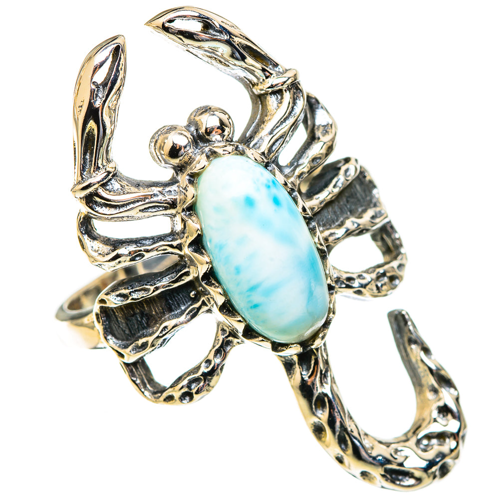 Larimar Rings handcrafted by Ana Silver Co - RING123305 - Photo 2