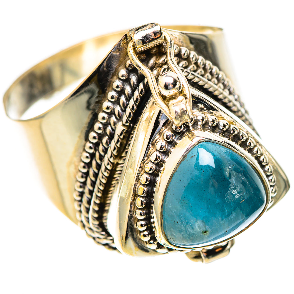 Aquamarine Rings handcrafted by Ana Silver Co - RING123306 - Photo 2