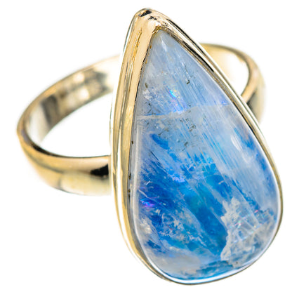 Rainbow Moonstone Rings handcrafted by Ana Silver Co - RING123308 - Photo 2