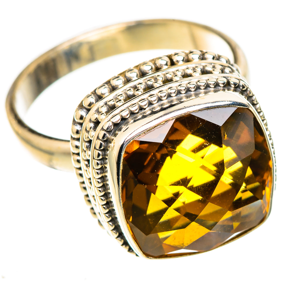 Mandarin Citrine Rings handcrafted by Ana Silver Co - RING123314 - Photo 2