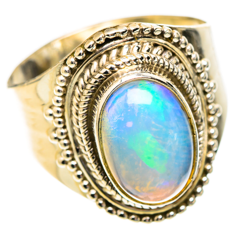 Ethiopian Opal Rings handcrafted by Ana Silver Co - RING123324 - Photo 2