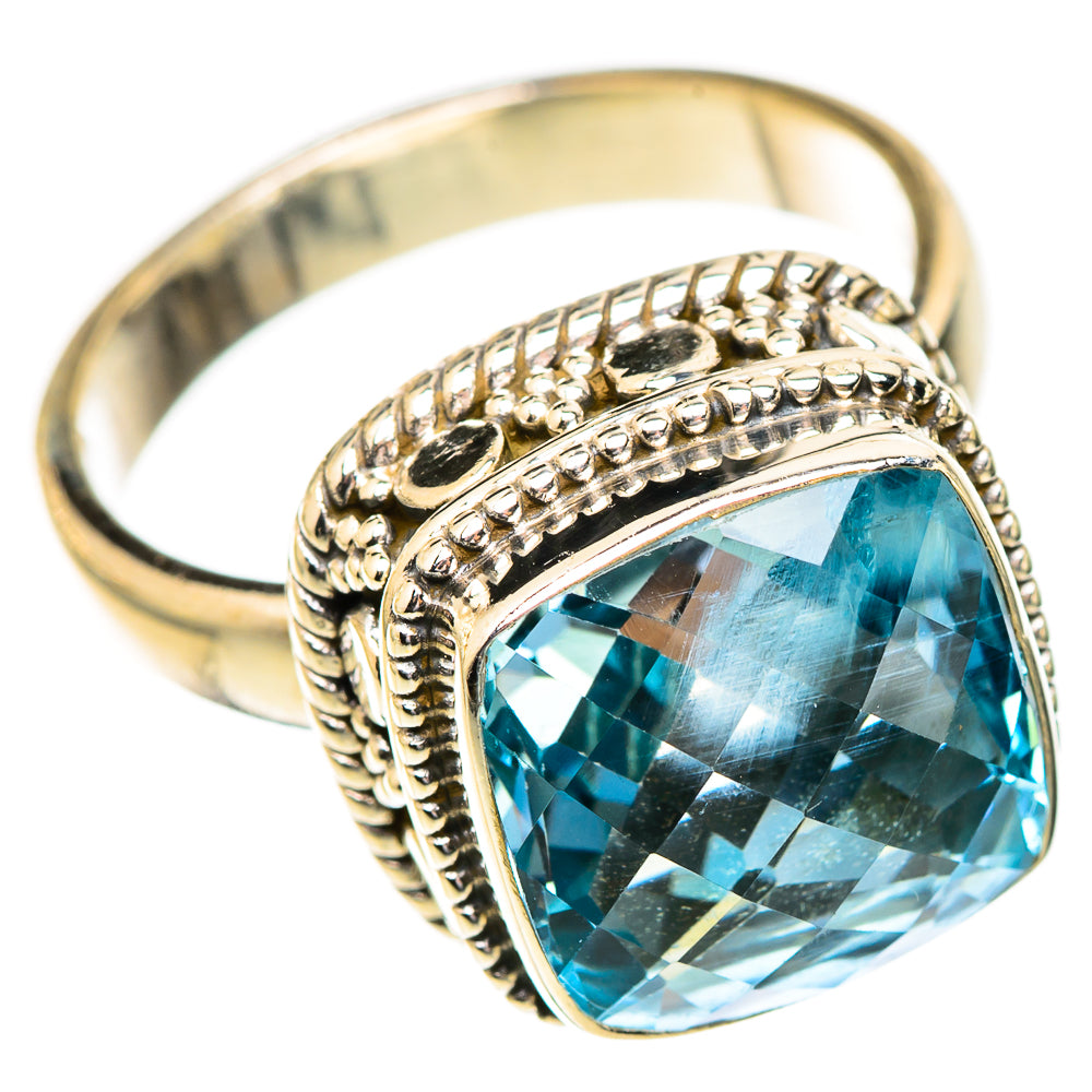 Swiss Blue Topaz Rings handcrafted by Ana Silver Co - RING123329 - Photo 2