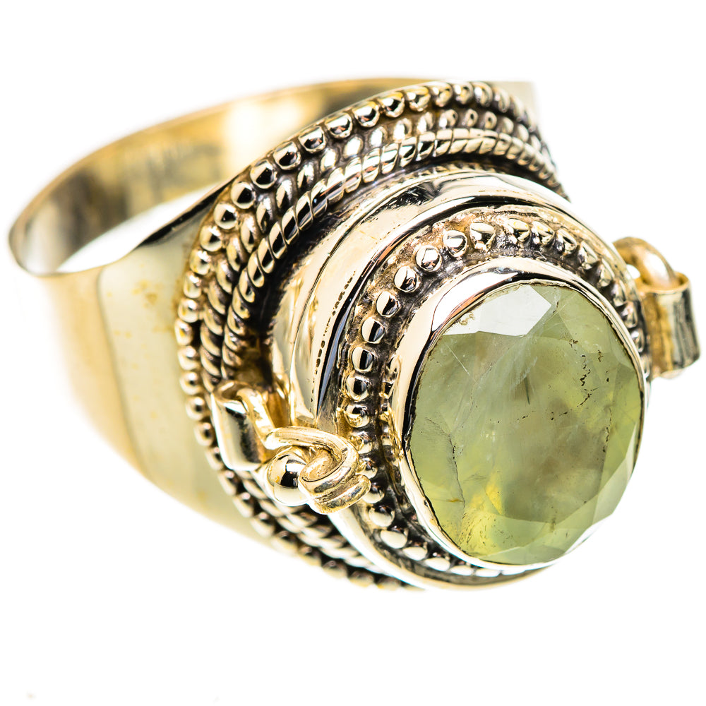 Prehnite Rings handcrafted by Ana Silver Co - RING123331 - Photo 2