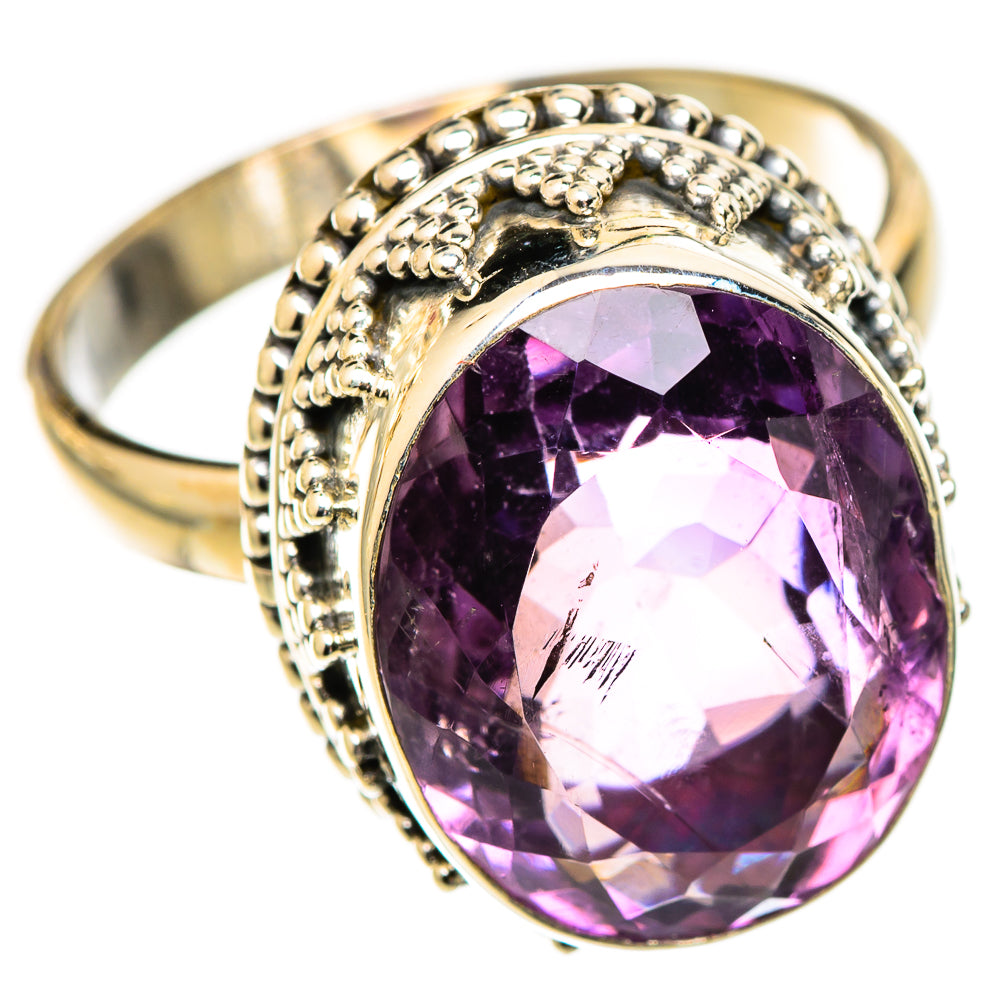 Amethyst Rings handcrafted by Ana Silver Co - RING123337 - Photo 2