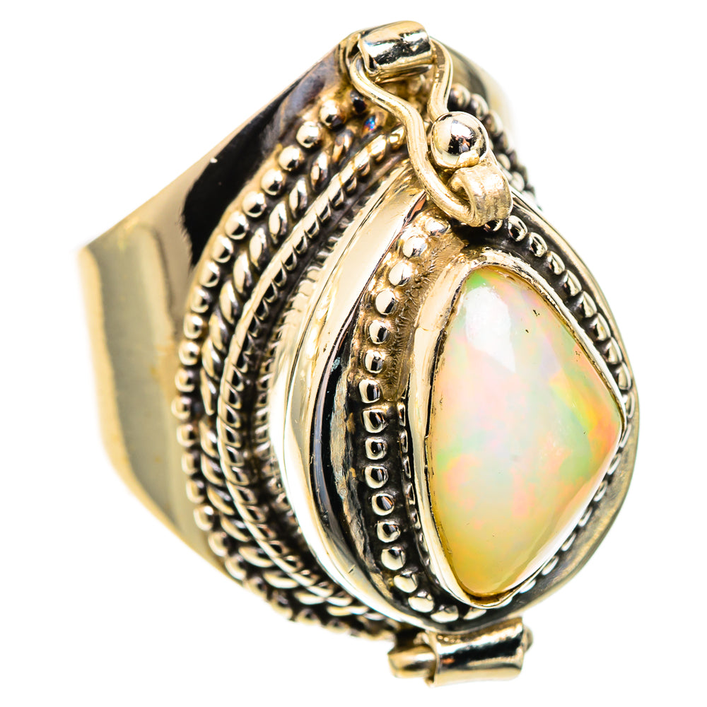 Ethiopian Opal Rings handcrafted by Ana Silver Co - RING123343 - Photo 2