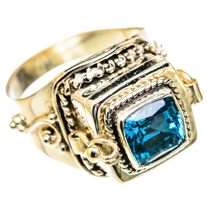 Swiss Blue Topaz Rings handcrafted by Ana Silver Co - RING123346 - Photo 2