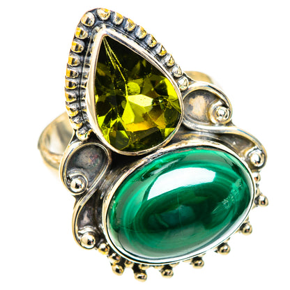 Malachite Rings handcrafted by Ana Silver Co - RING123351 - Photo 2