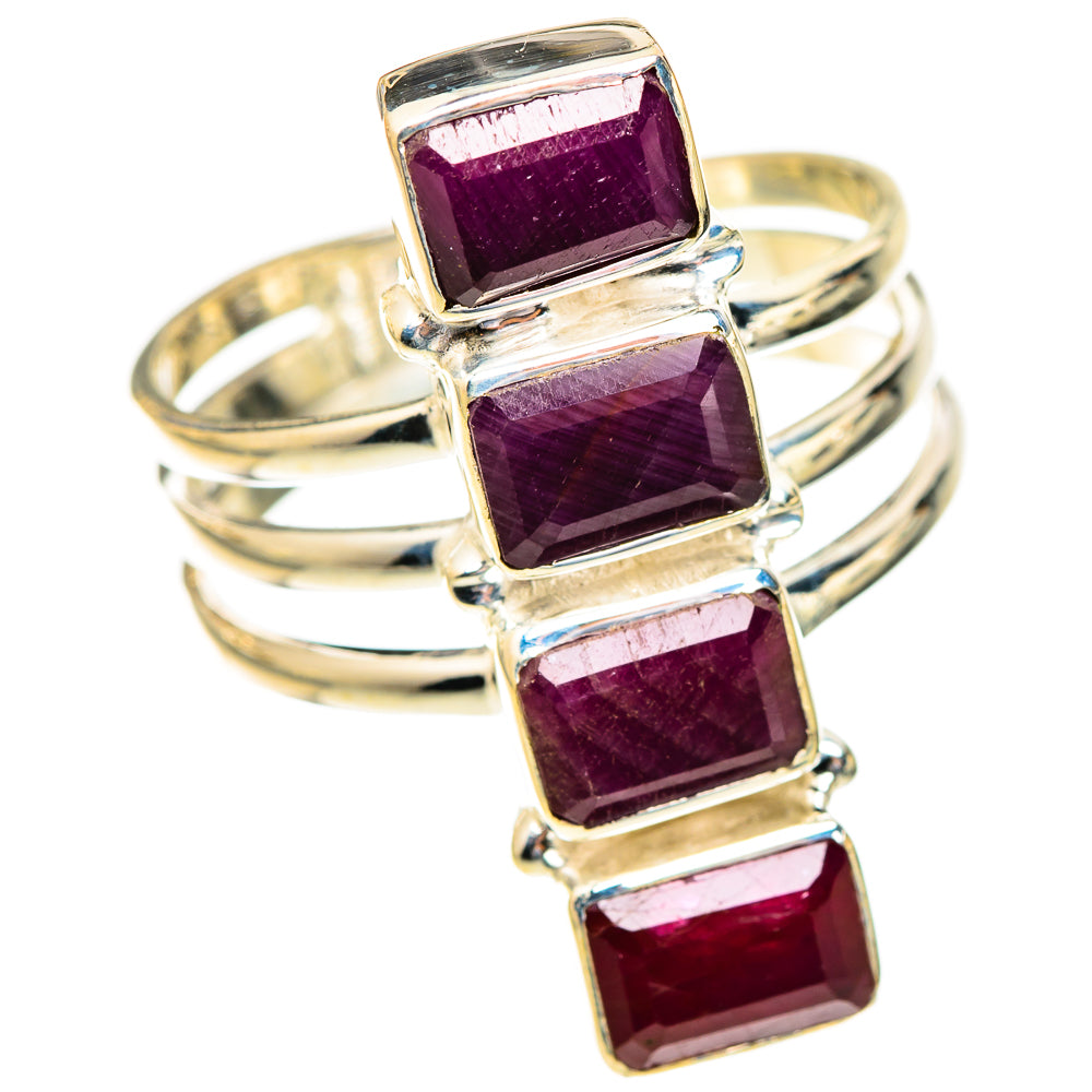 Ruby Rings handcrafted by Ana Silver Co - RING123357 - Photo 2