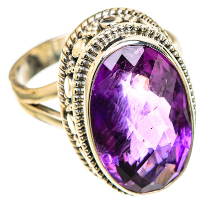 Amethyst Rings handcrafted by Ana Silver Co - RING123359 - Photo 2