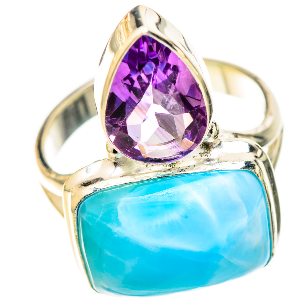 Larimar Rings handcrafted by Ana Silver Co - RING123363 - Photo 2