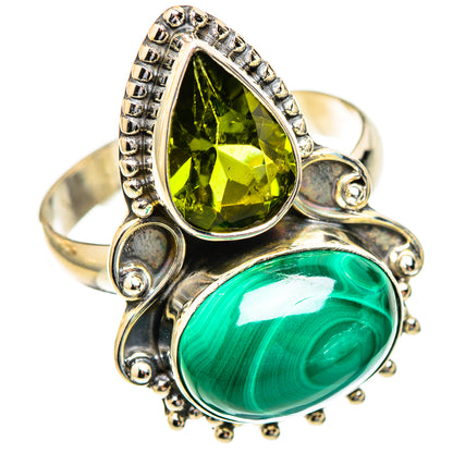 Malachite Rings handcrafted by Ana Silver Co - RING123370 - Photo 2