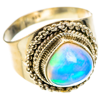 Ethiopian Opal Rings handcrafted by Ana Silver Co - RING123378 - Photo 2