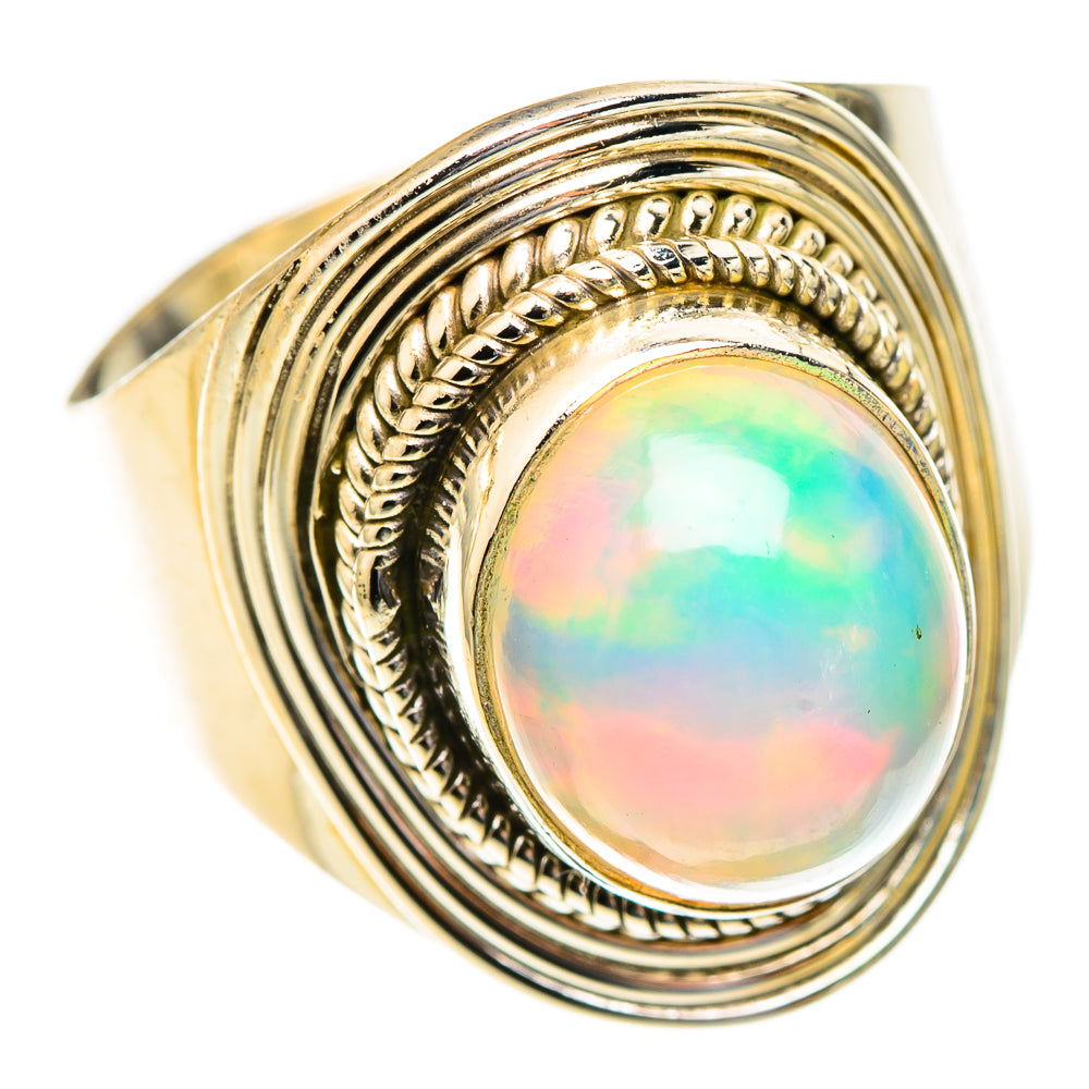 Ethiopian Opal Rings handcrafted by Ana Silver Co - RING123379 - Photo 2