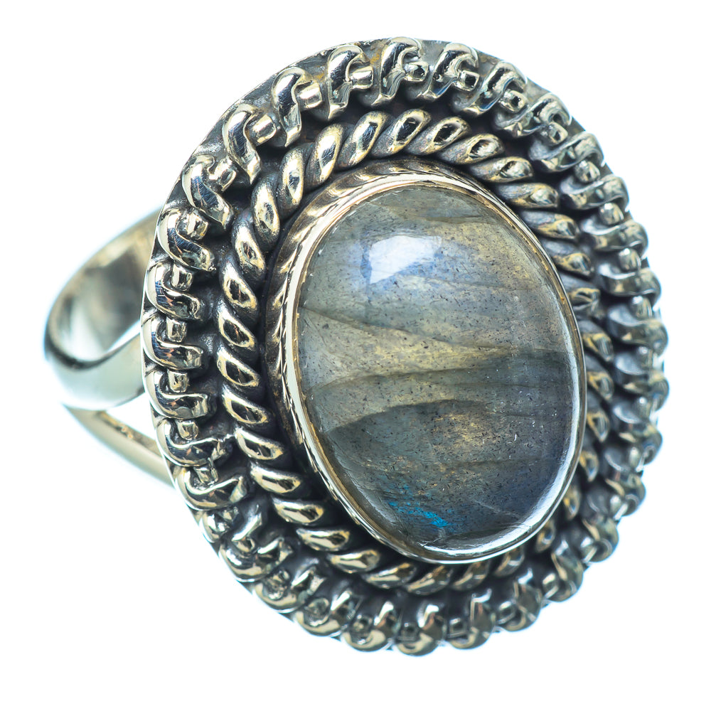Labradorite Rings handcrafted by Ana Silver Co - RING12337