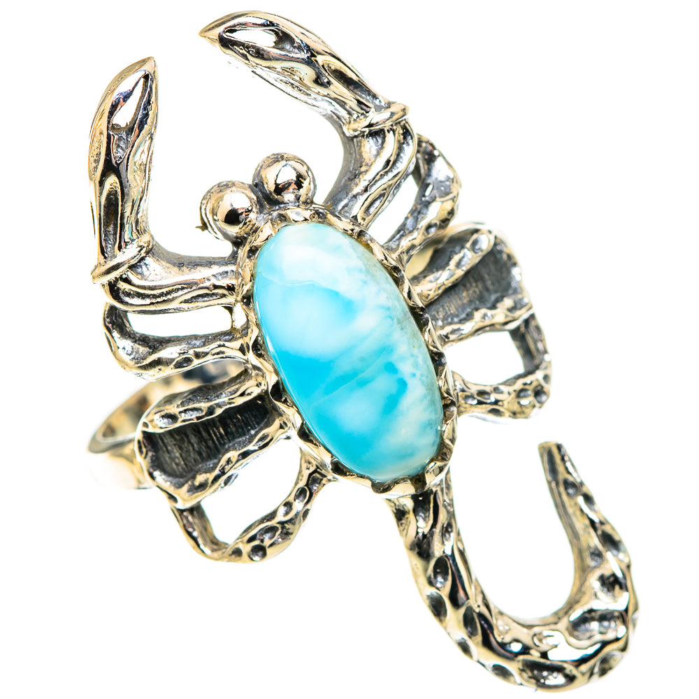 Larimar Rings handcrafted by Ana Silver Co - RING123382 - Photo 2