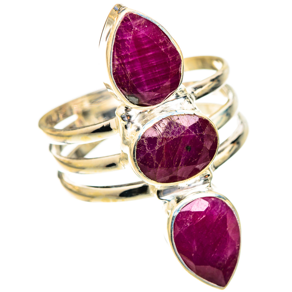Ruby Rings handcrafted by Ana Silver Co - RING123390 - Photo 2