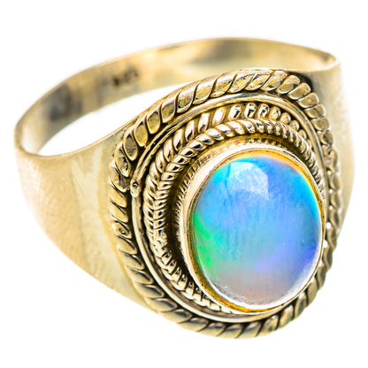 Ethiopian Opal Rings handcrafted by Ana Silver Co - RING123396 - Photo 2