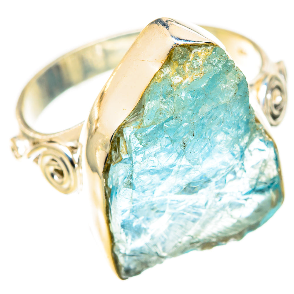 Aquamarine Rings handcrafted by Ana Silver Co - RING123397 - Photo 2