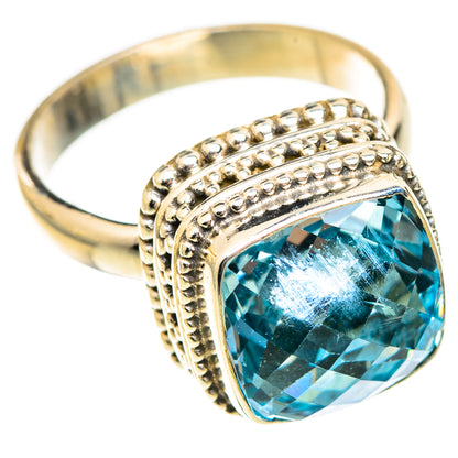 Swiss Blue Topaz Rings handcrafted by Ana Silver Co - RING123402 - Photo 2
