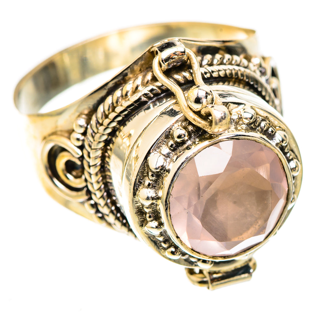 Rose Quartz Rings handcrafted by Ana Silver Co - RING123406 - Photo 2