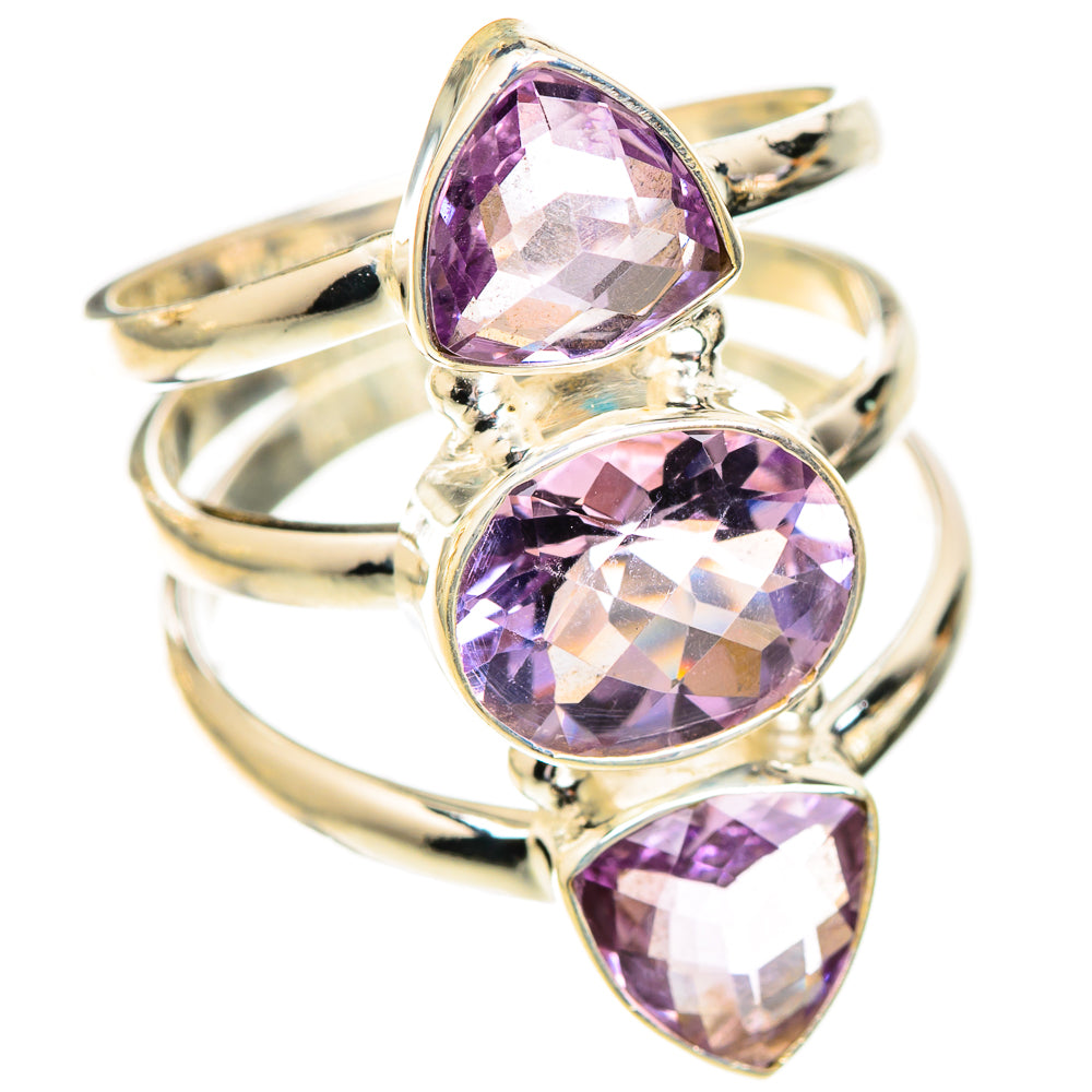 Amethyst Rings handcrafted by Ana Silver Co - RING123408 - Photo 2