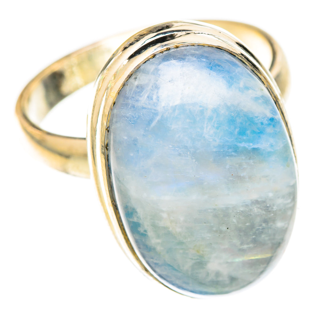 Rainbow Moonstone Rings handcrafted by Ana Silver Co - RING123412 - Photo 2