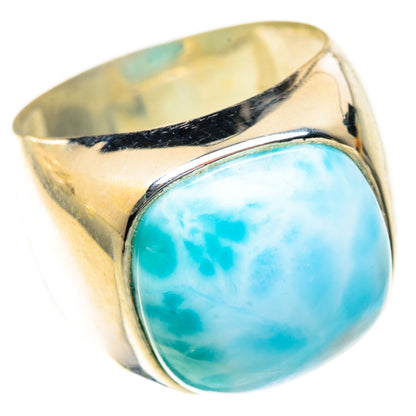 Larimar Rings handcrafted by Ana Silver Co - RING123413 - Photo 2