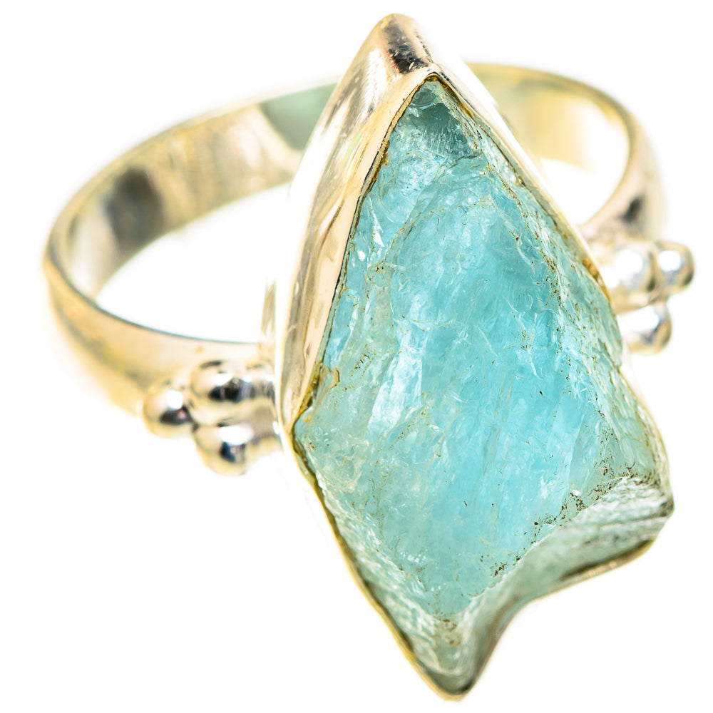 Aquamarine Rings handcrafted by Ana Silver Co - RING123414 - Photo 2