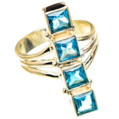 Swiss Blue Topaz Rings handcrafted by Ana Silver Co - RING123415 - Photo 2