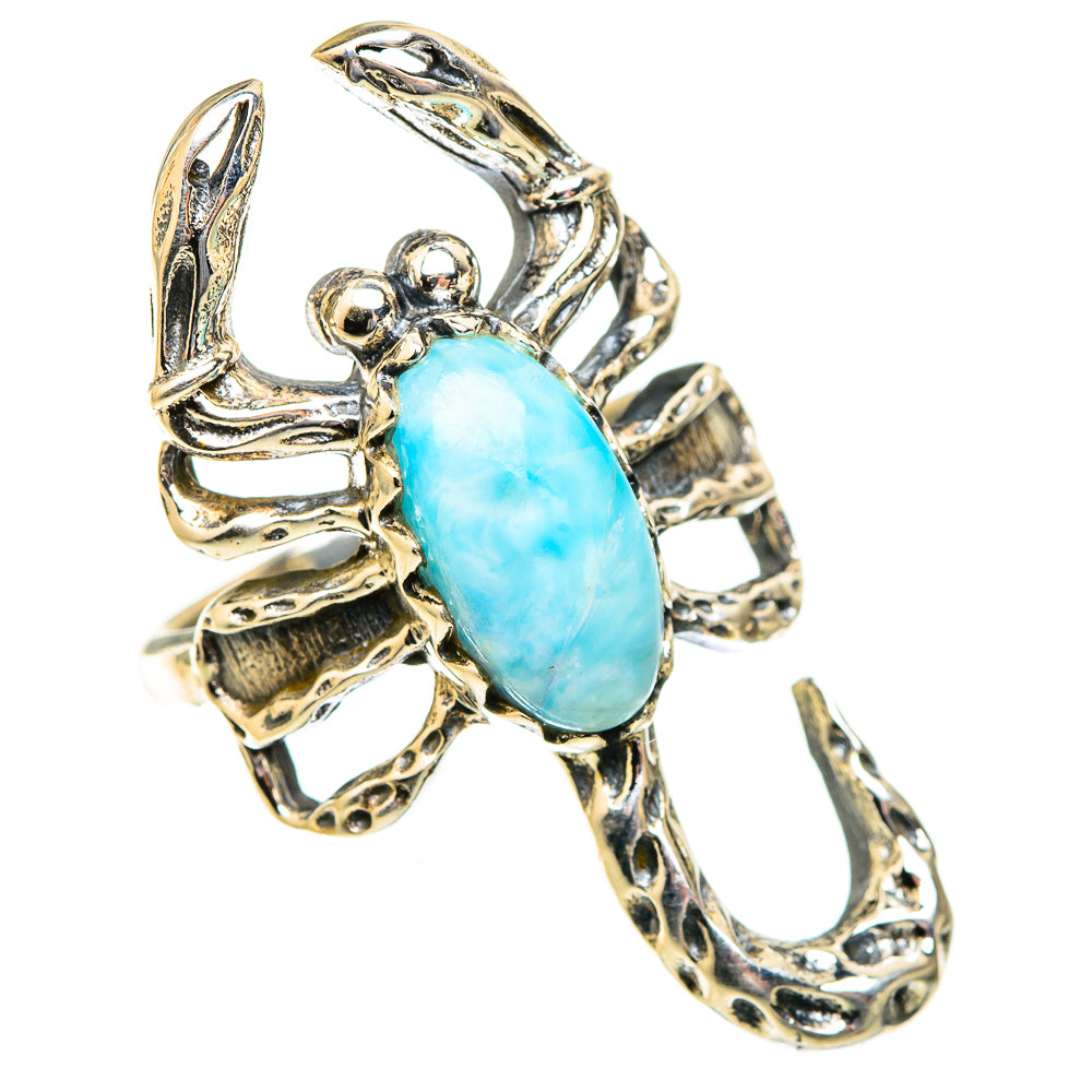Larimar Rings handcrafted by Ana Silver Co - RING123417 - Photo 2