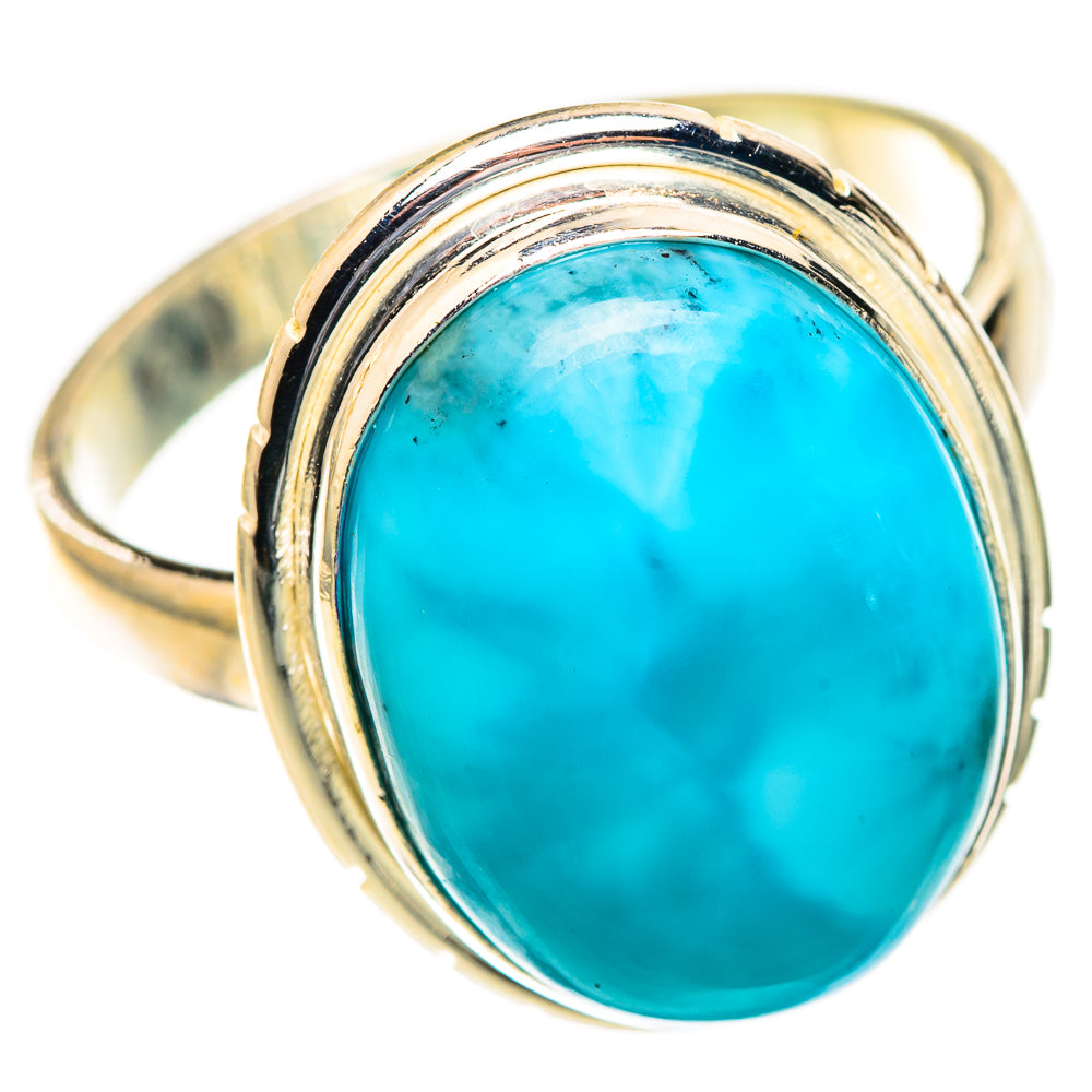Larimar Rings handcrafted by Ana Silver Co - RING123419 - Photo 2
