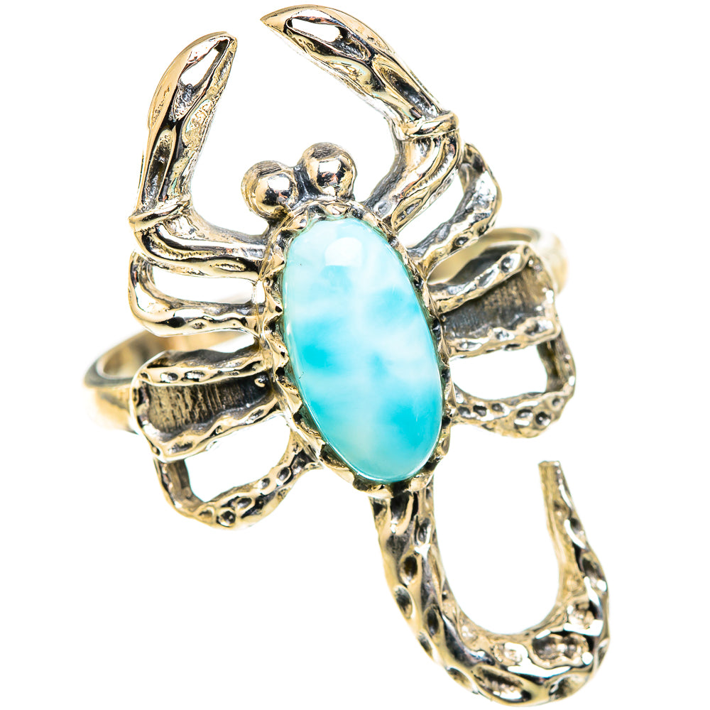 Larimar Rings handcrafted by Ana Silver Co - RING123427 - Photo 2