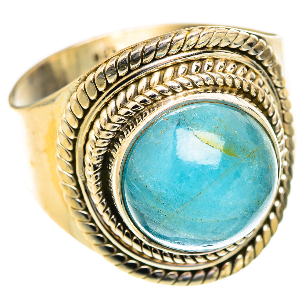 Aquamarine Rings handcrafted by Ana Silver Co - RING123428 - Photo 2
