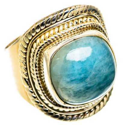 Aquamarine Rings handcrafted by Ana Silver Co - RING123437 - Photo 2